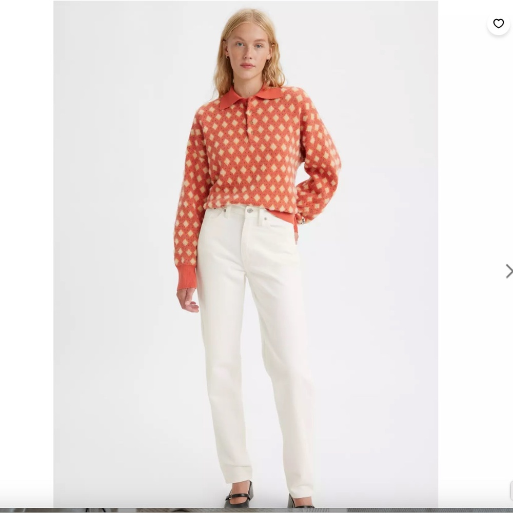 Levis White 80s Mom Jeans Size 32 NWT